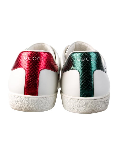 Gucci Web Accent Leather Sneakers