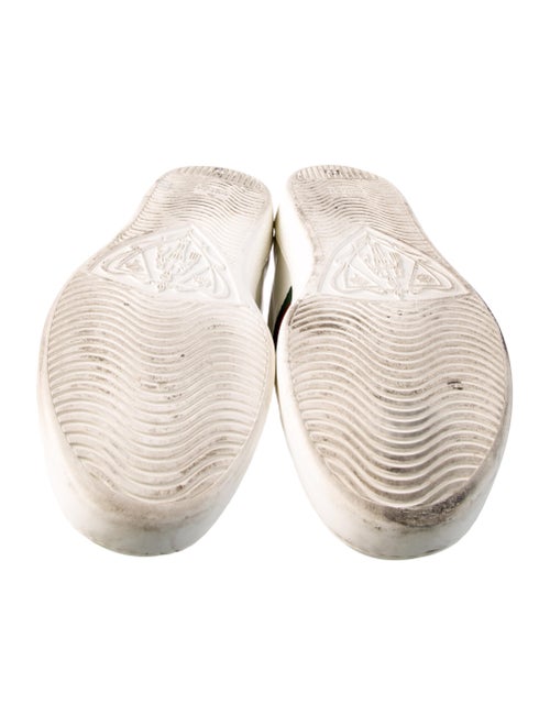 Gucci Web Accent Leather Sneakers