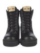 Gucci Quilted Pattern Leather Combat Boots