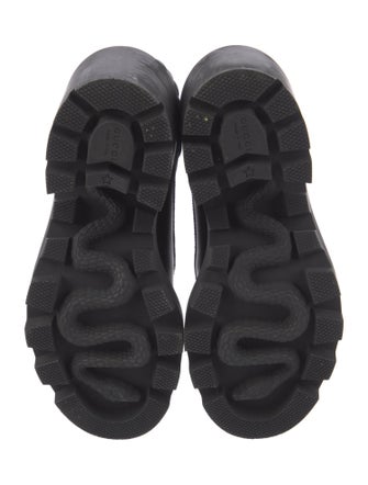 Gucci Quilted Pattern Leather Combat Boots