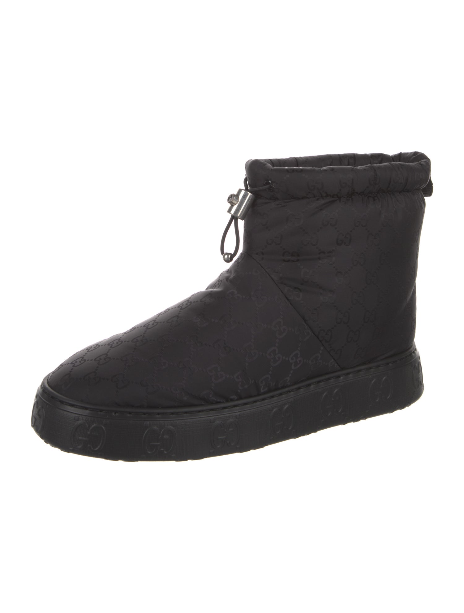 Gucci Nylon Lace-Up Boots