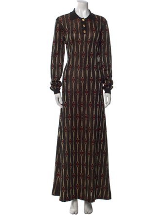 Gucci Printed Long Dress