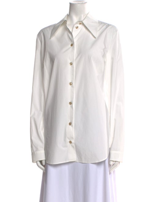 Gucci Long Sleeve Button-Up Top