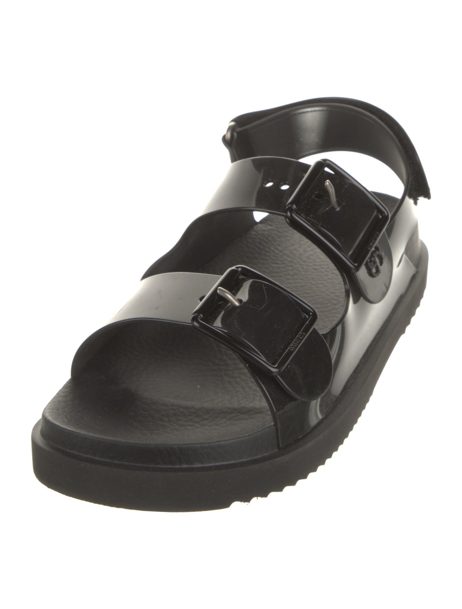 Gucci Rubber Slingback Sandals