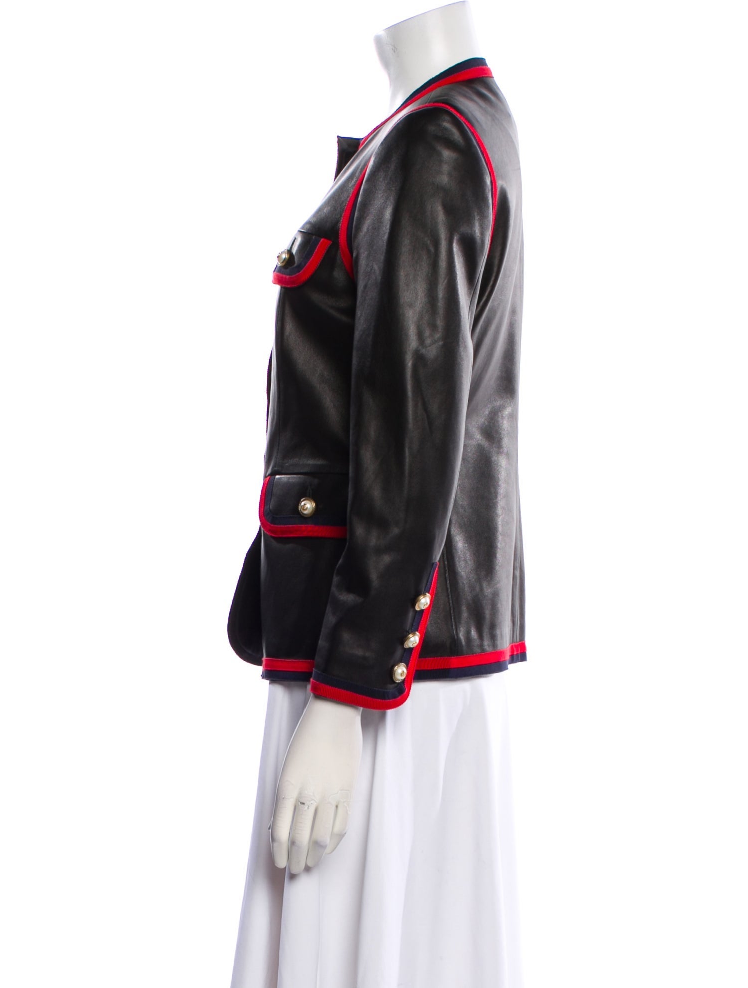 Gucci Leather Evening Jacket