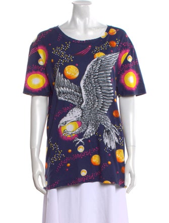 Gucci Printed Scoop Neck T-Shirt