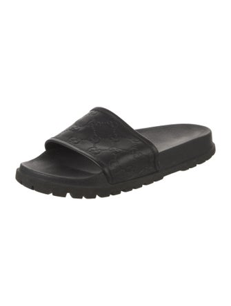 Gucci GG Signature Leather Slides