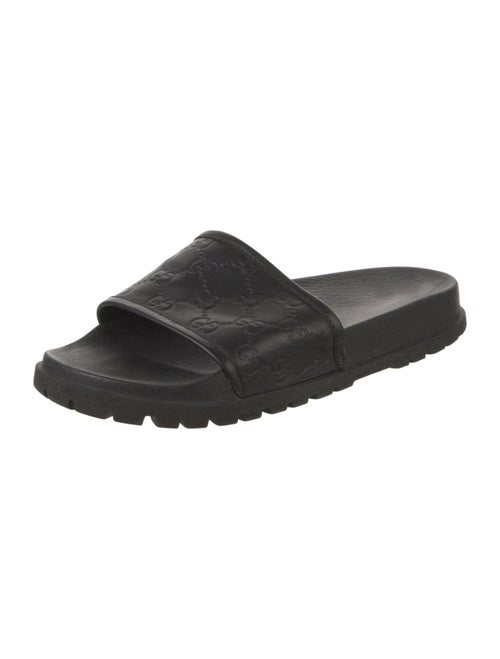 Gucci GG Signature Leather Slides