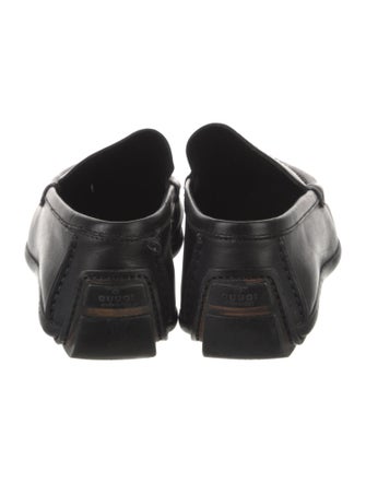 Gucci Horsebit Accent Leather Loafers