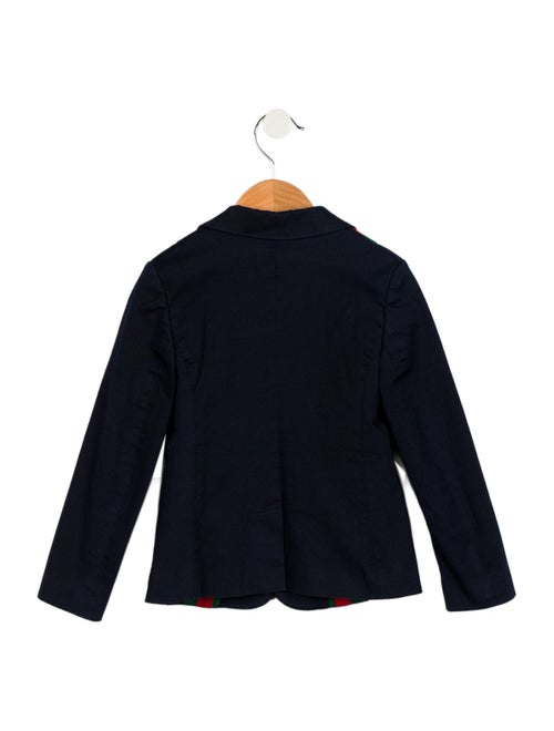 Gucci Toddler Boys' Web Accent Blazer