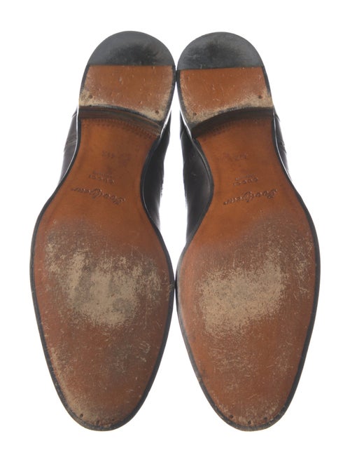 Gucci Leather Eyelet Trim Chelsea Boots