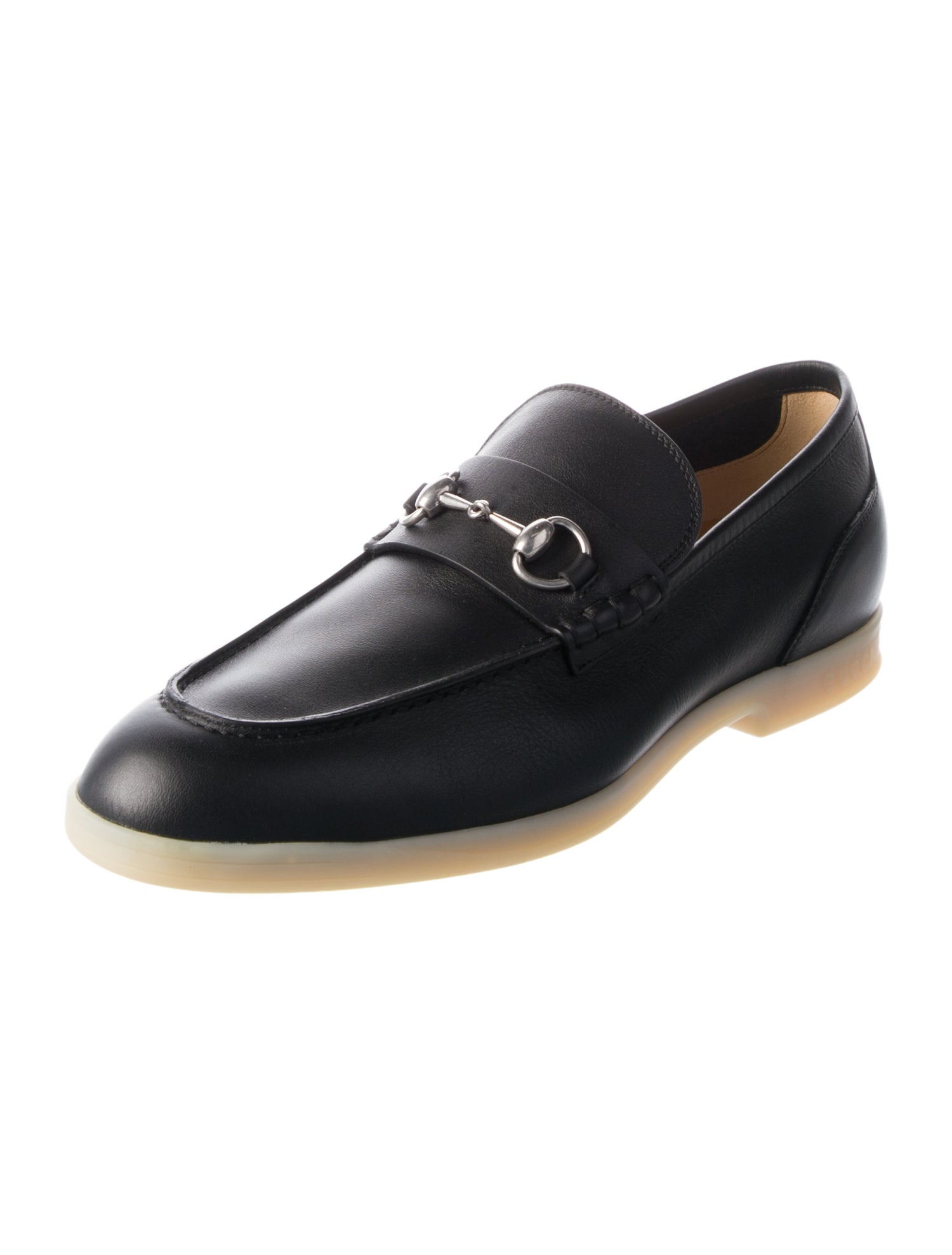 Gucci 1955 Horsebit Accent Leather Dress Loafers