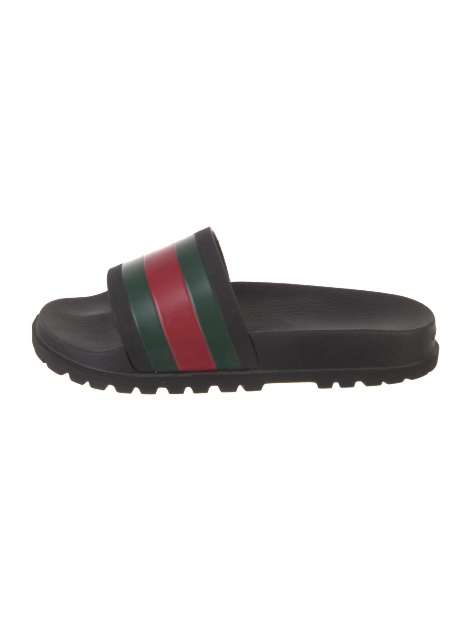 Gucci Web Accent Rubber Slides