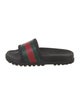 Gucci Web Accent Rubber Slides
