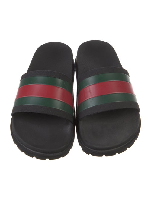 Gucci Web Accent Rubber Slides