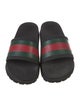 Gucci Web Accent Rubber Slides