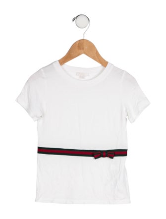Gucci Solid Grosgrain Trim Top