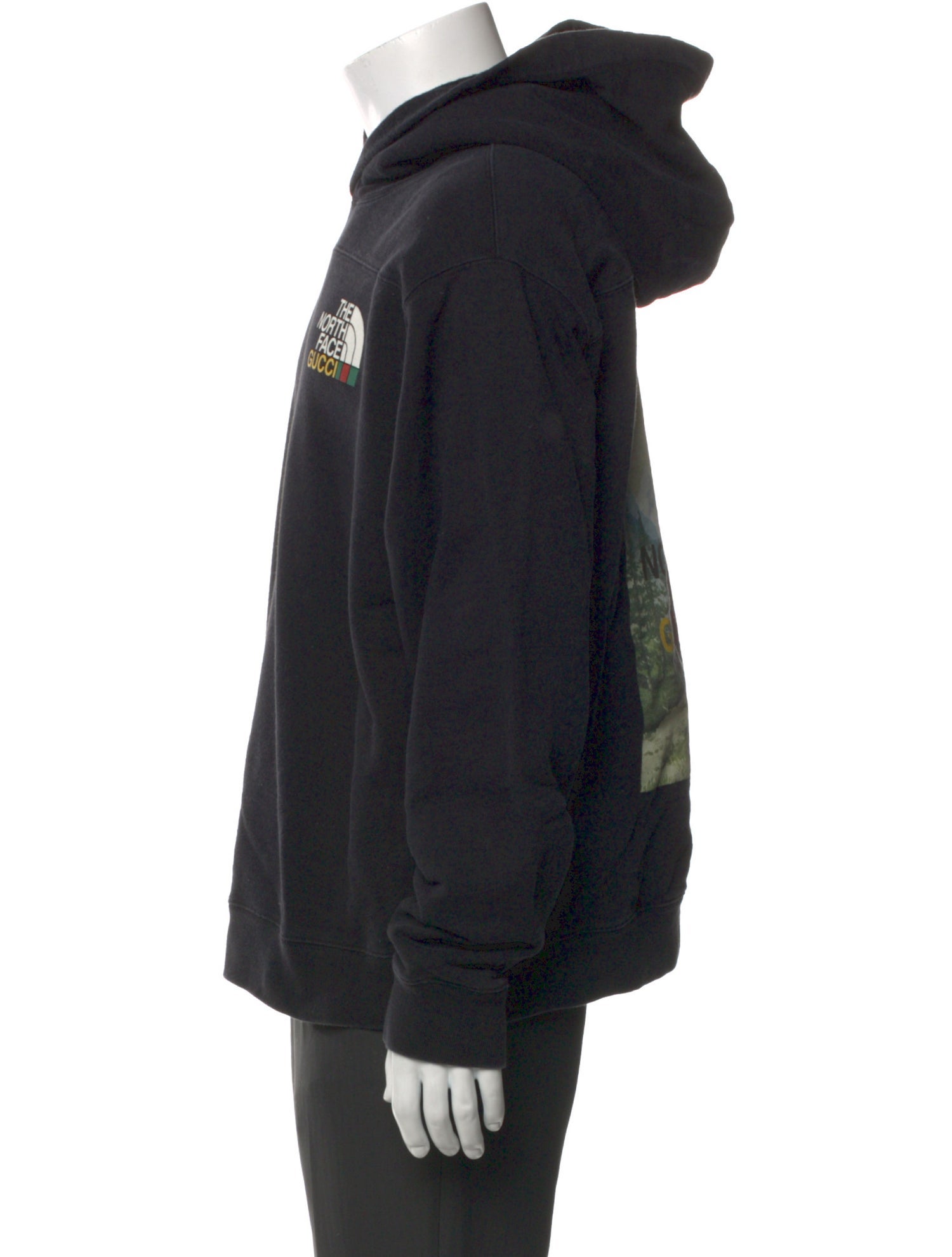 The North Face x Gucci Web Accent Graphic Print Hoodie