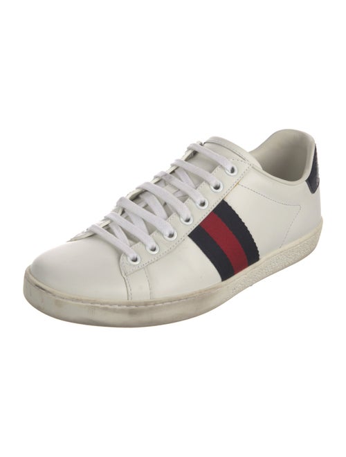 Gucci Sylvie Web Accent Leather Sneakers