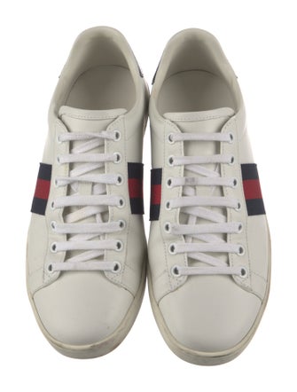 Gucci Sylvie Web Accent Leather Sneakers