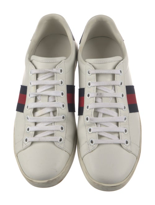 Gucci Sylvie Web Accent Leather Sneakers