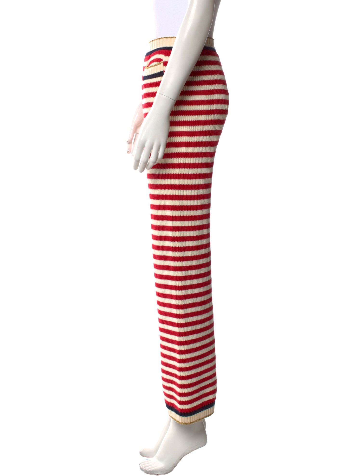 Gucci Striped Straight Leg Pants