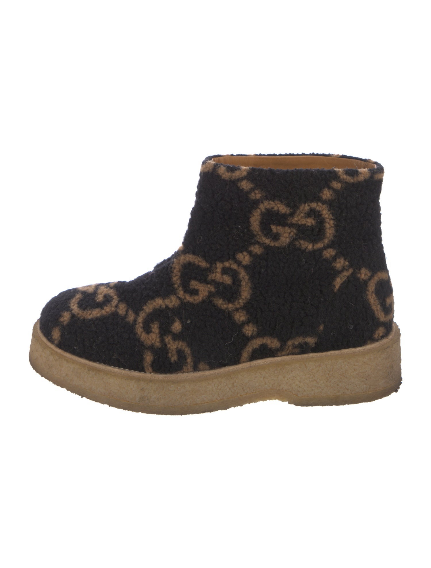 Gucci GG Logo Wool Boots