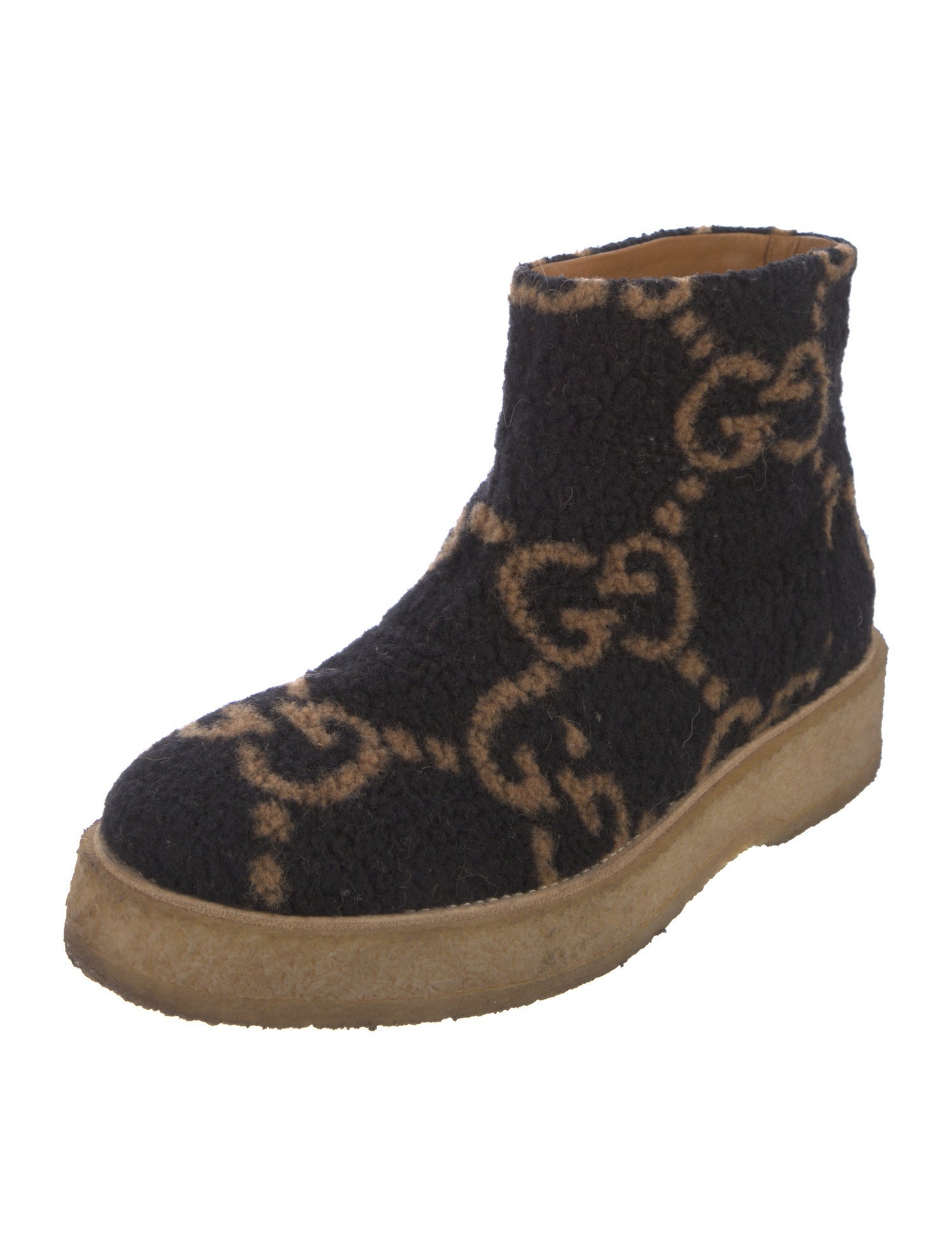 Gucci GG Logo Wool Boots