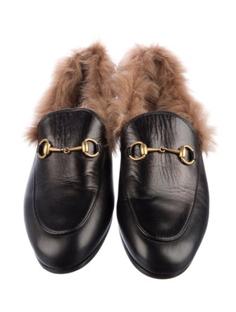 Gucci Horsebit Accent Leather Mules