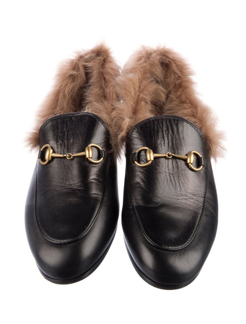 Gucci Horsebit Accent Leather Mules