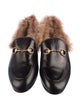 Gucci Horsebit Accent Leather Mules