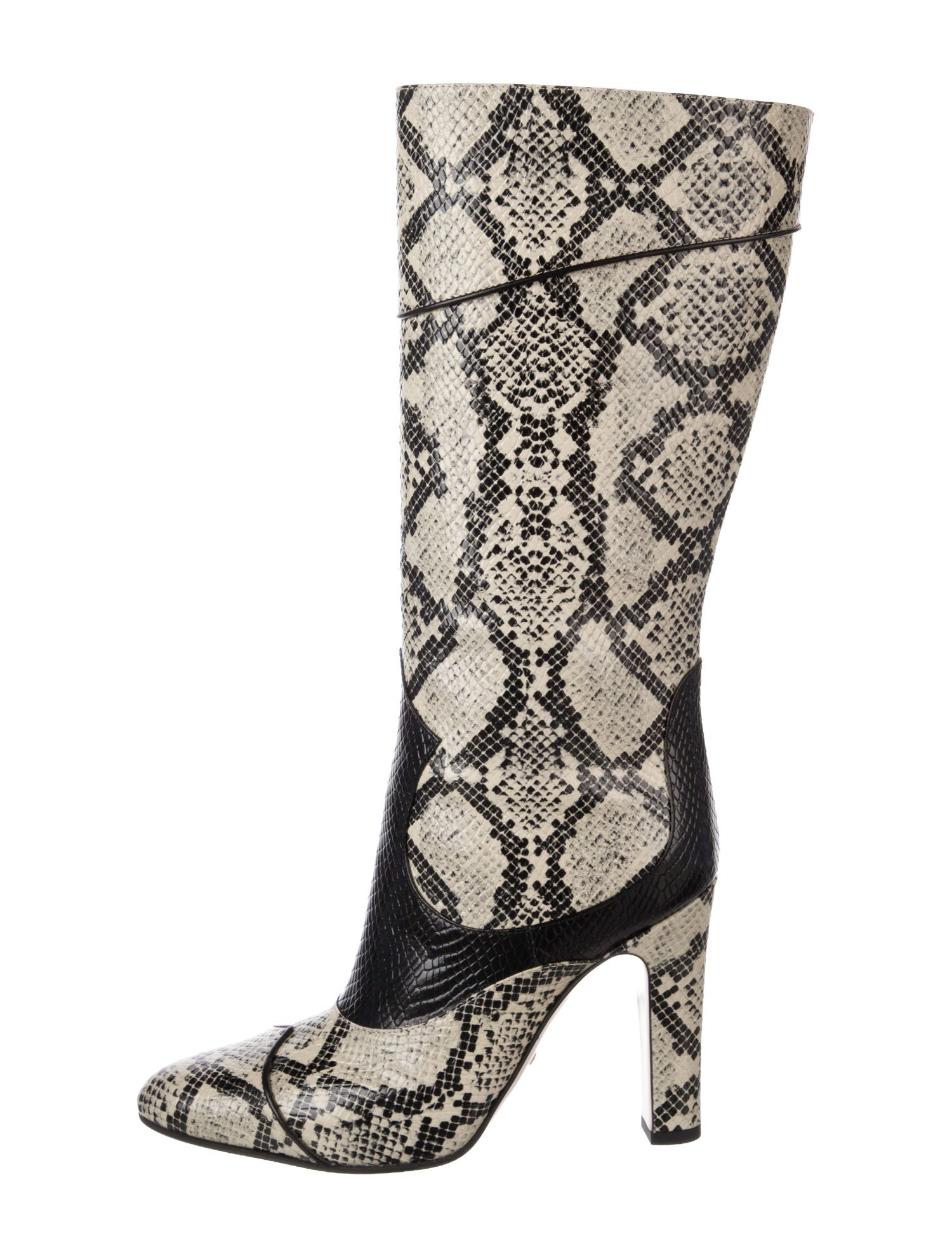 Gucci Python Animal Print Boots