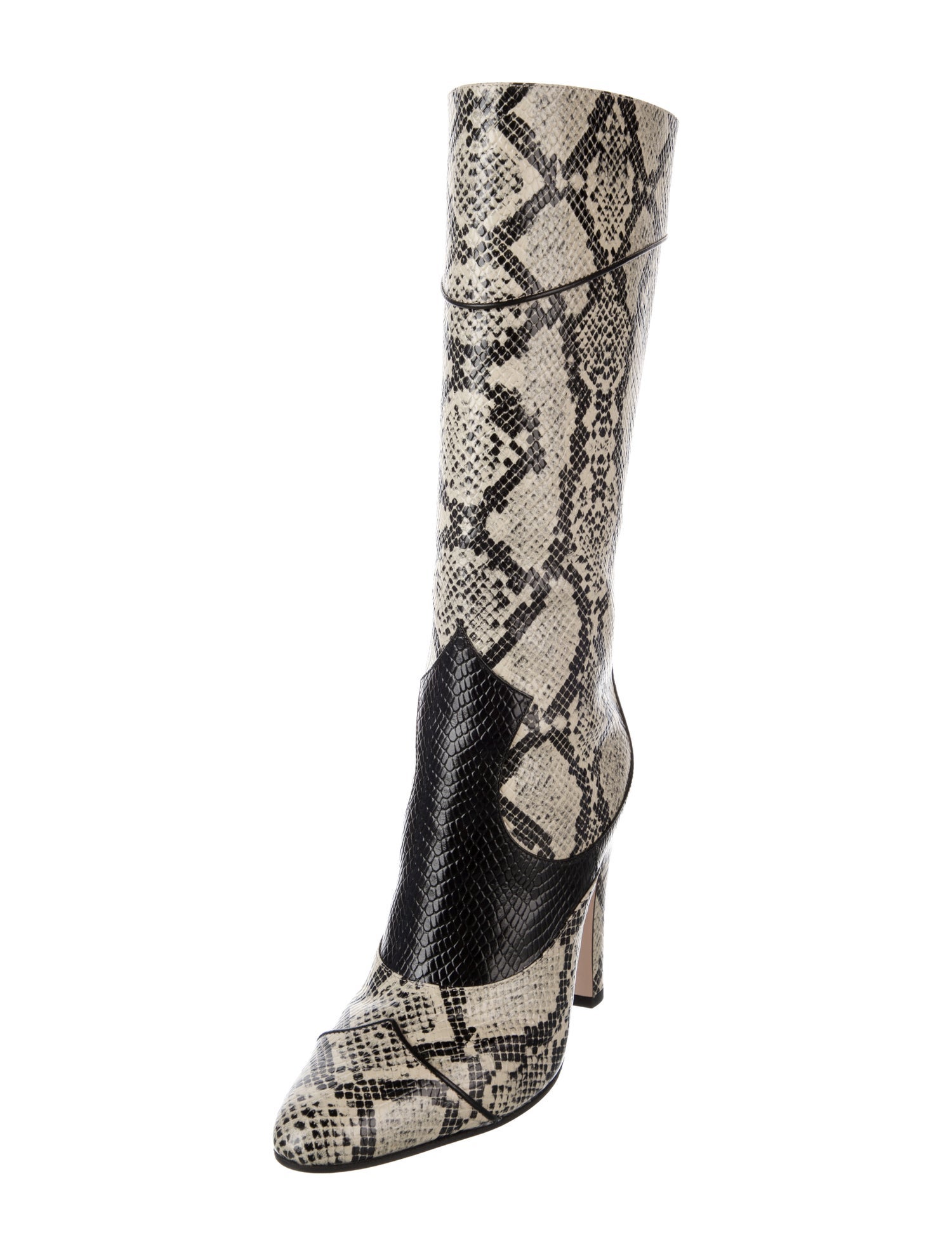 Gucci Python Animal Print Boots