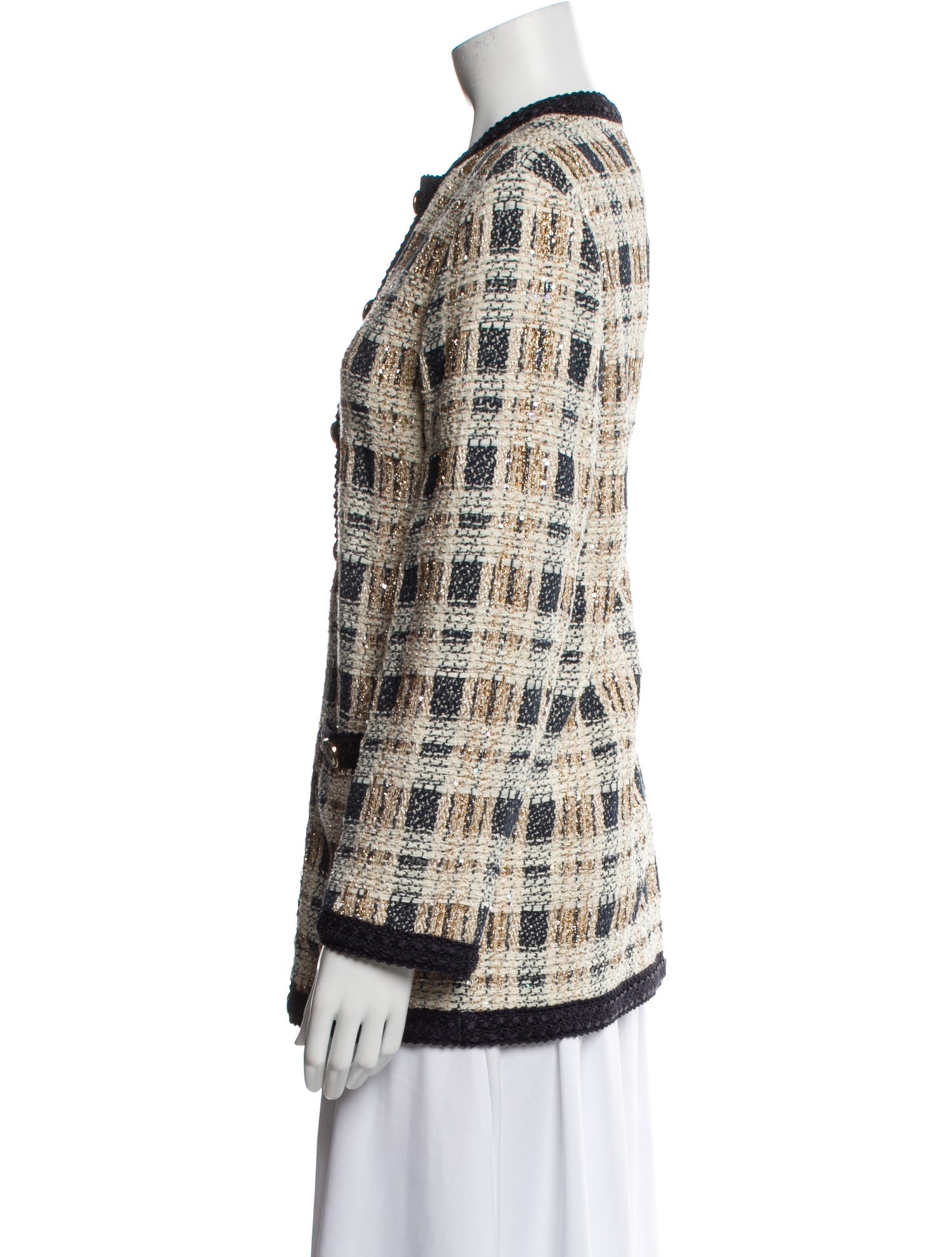 Gucci 2022 Plaid Print Evening Jacket