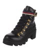 Gucci Boot with Sylvie Web Sylvie Web Accent Combat Boots