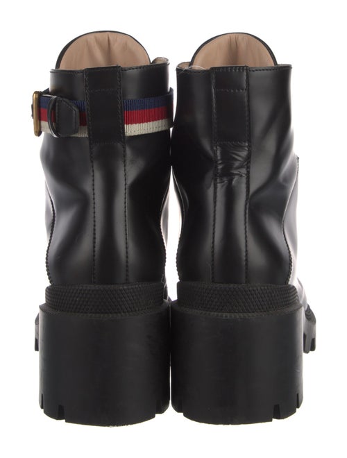 Gucci Boot with Sylvie Web Sylvie Web Accent Combat Boots