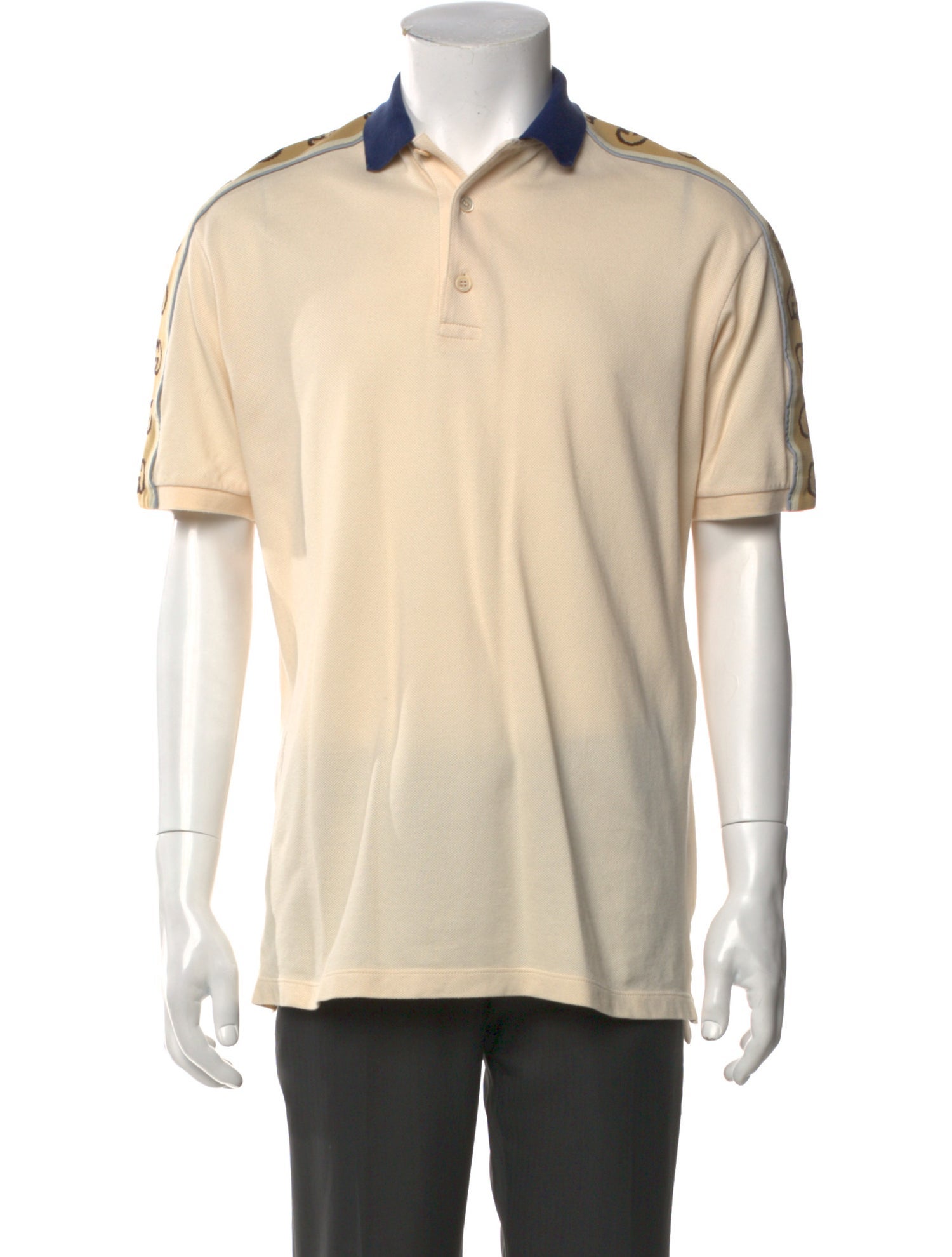 Gucci Interlocking G Logo Collar Polo Shirt