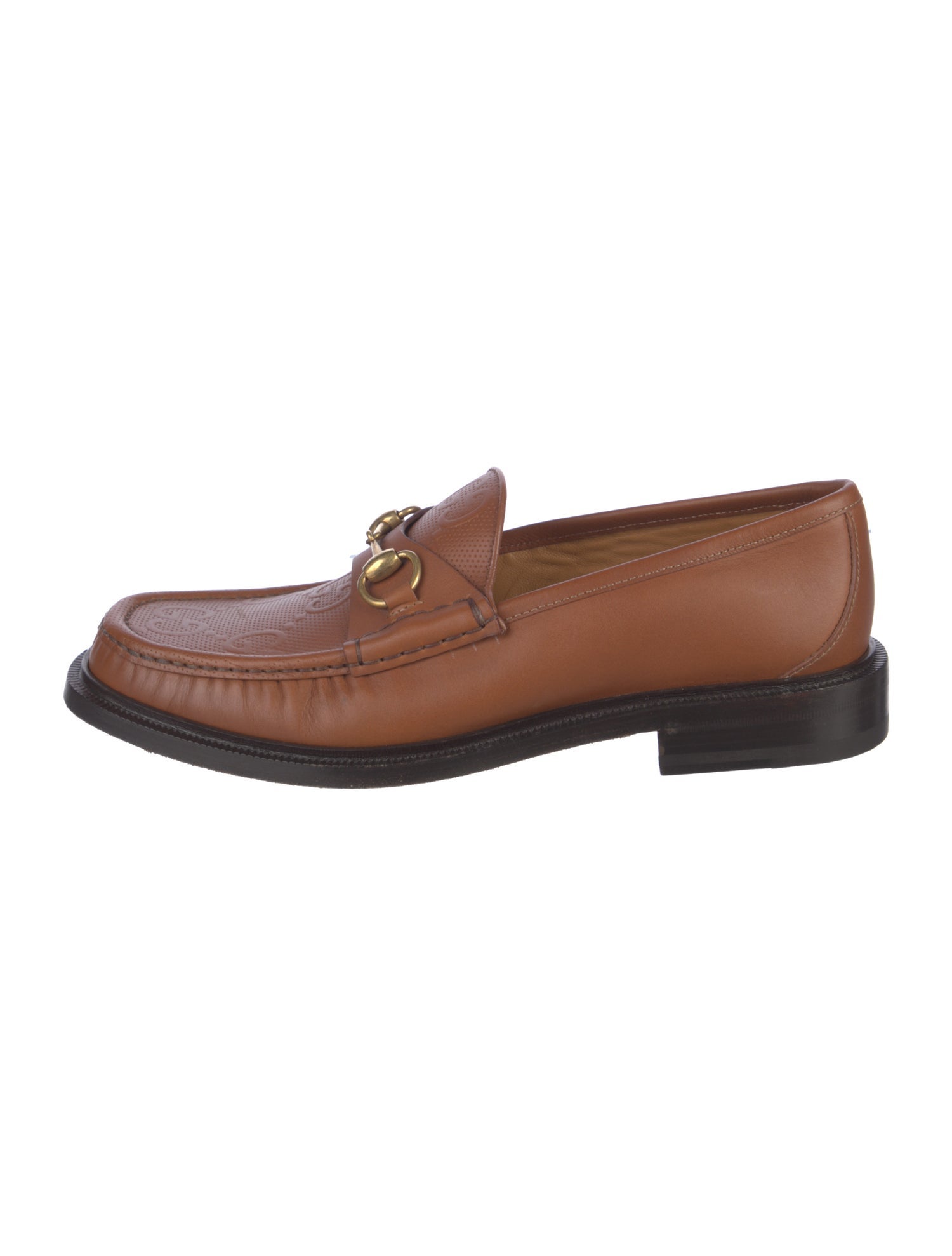 Gucci Horsebit Accent Leather Dress Loafers