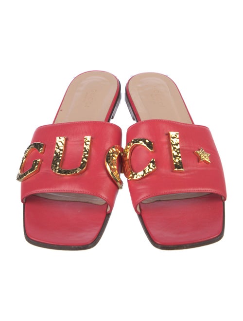 Gucci Horsebit Accent Leather Slides