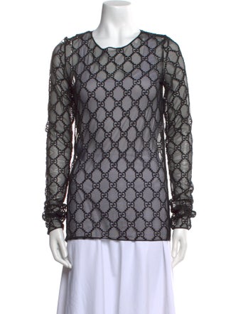 Gucci Printed Crew Neck Sweatshirt