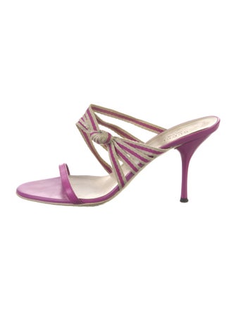 Gucci Vintage Leather Slides