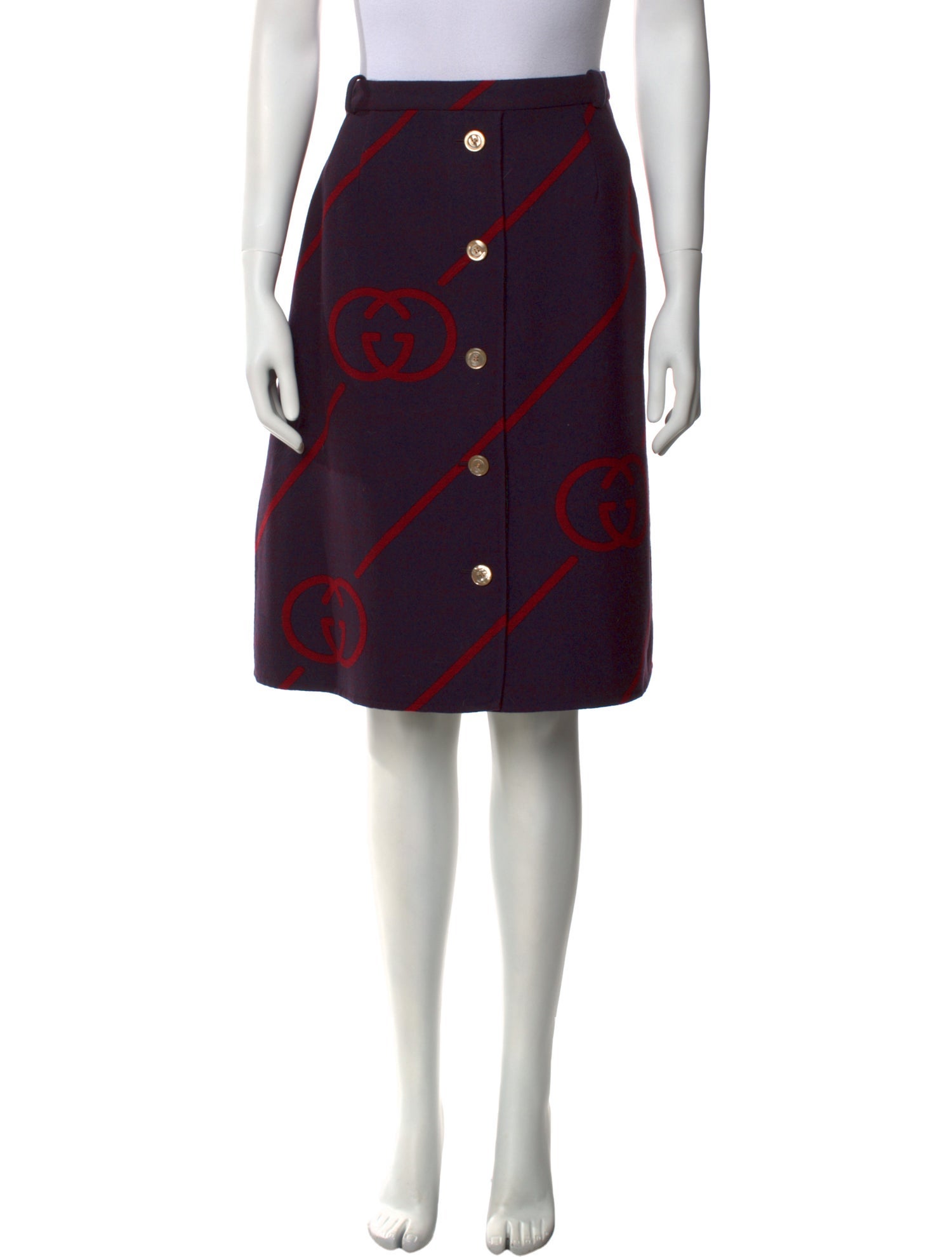 Gucci Wool Knee-Length Skirt