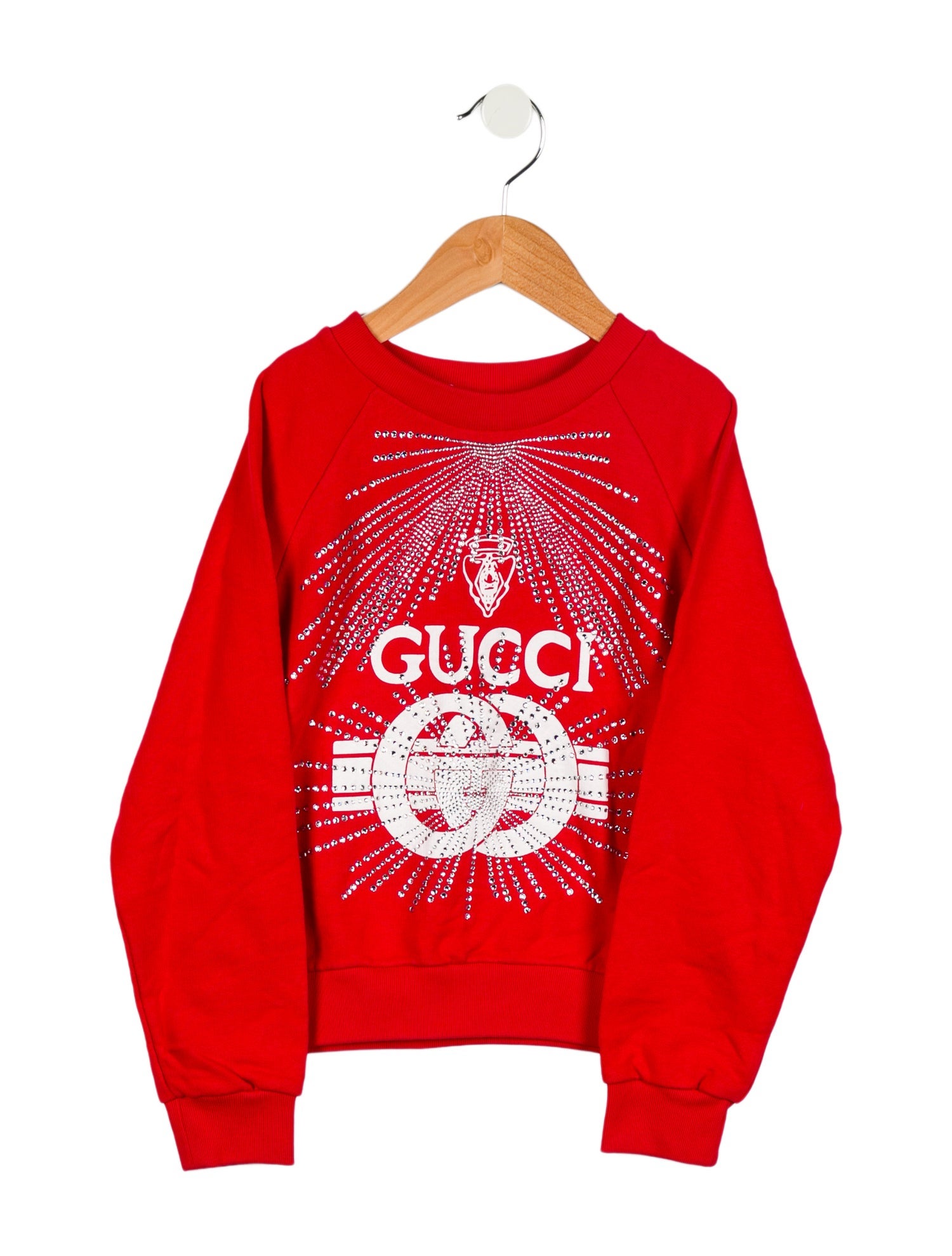Gucci Kids' Crystal Crew Neck Sweatshirt w/Tags