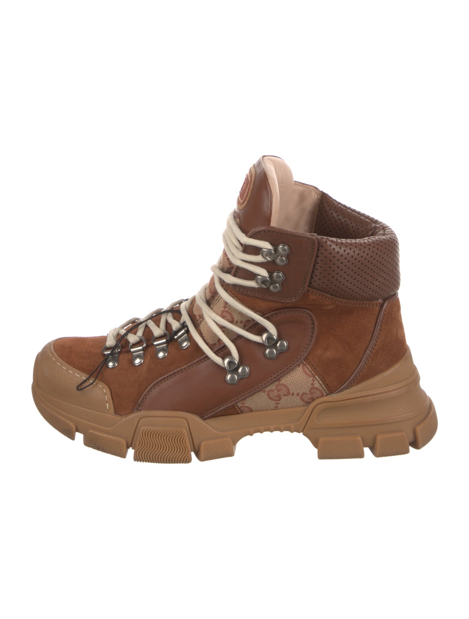 Gucci GG Supreme Suede Hiking Boots