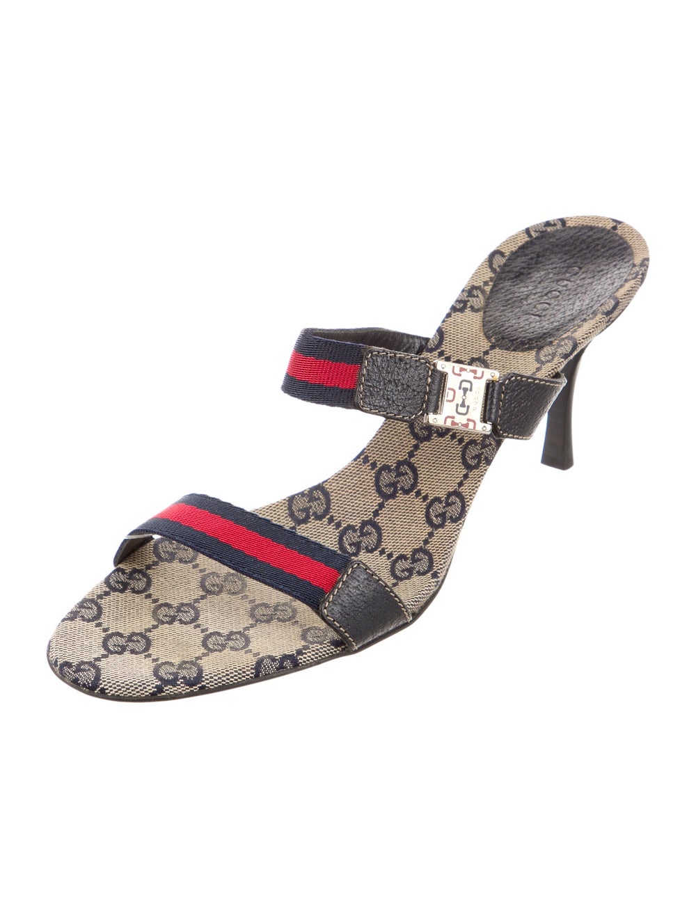 Gucci Canvas Slides Neutrals GG Canvas & Sylvie W… - image 2