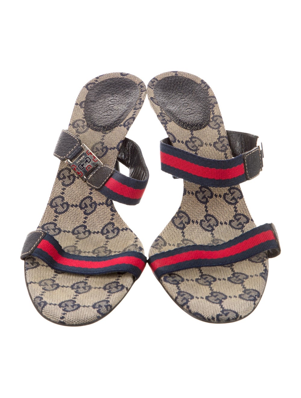 Gucci Canvas Slides Neutrals GG Canvas & Sylvie W… - image 3