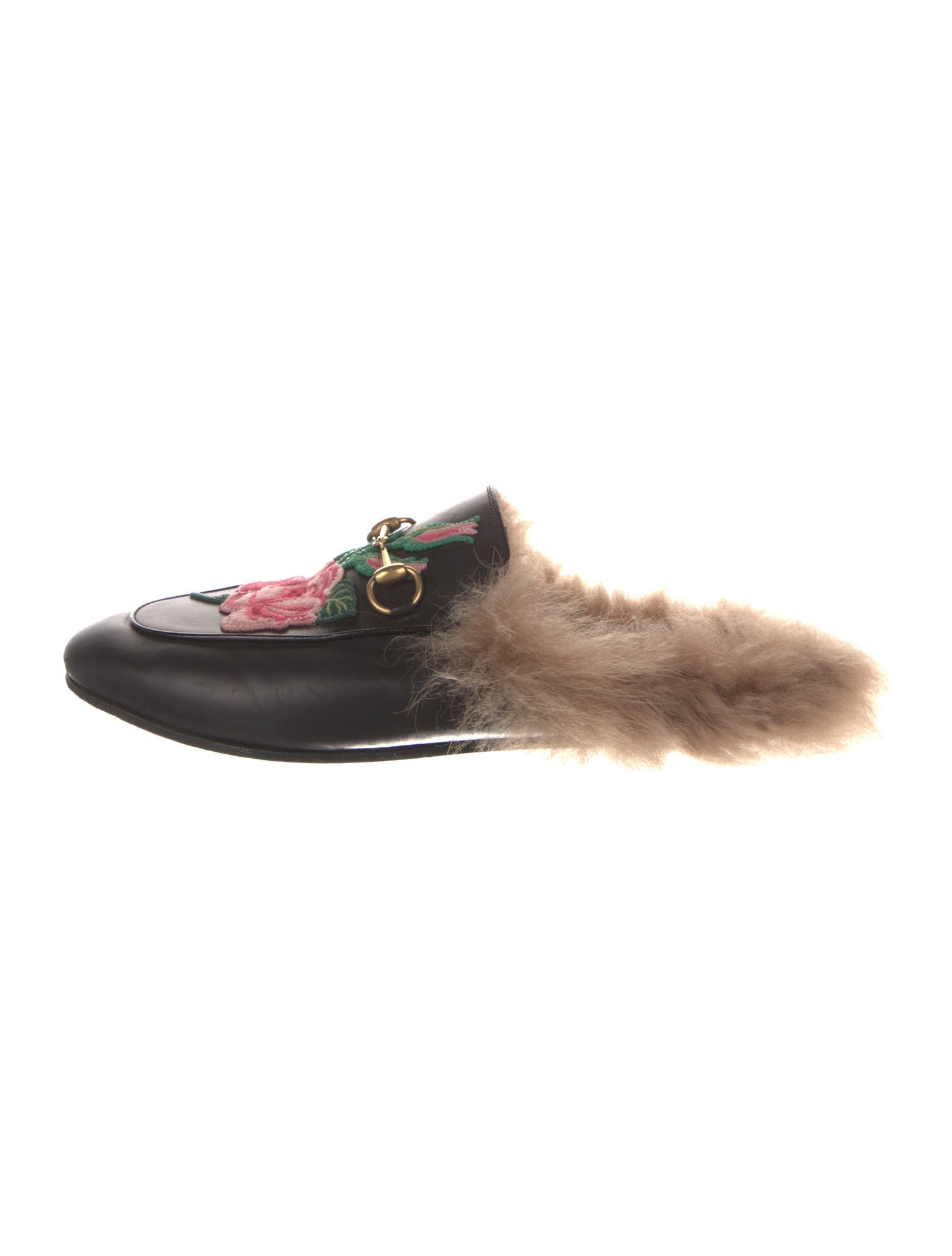 Gucci 1955 Horsebit Accent Leather Mules