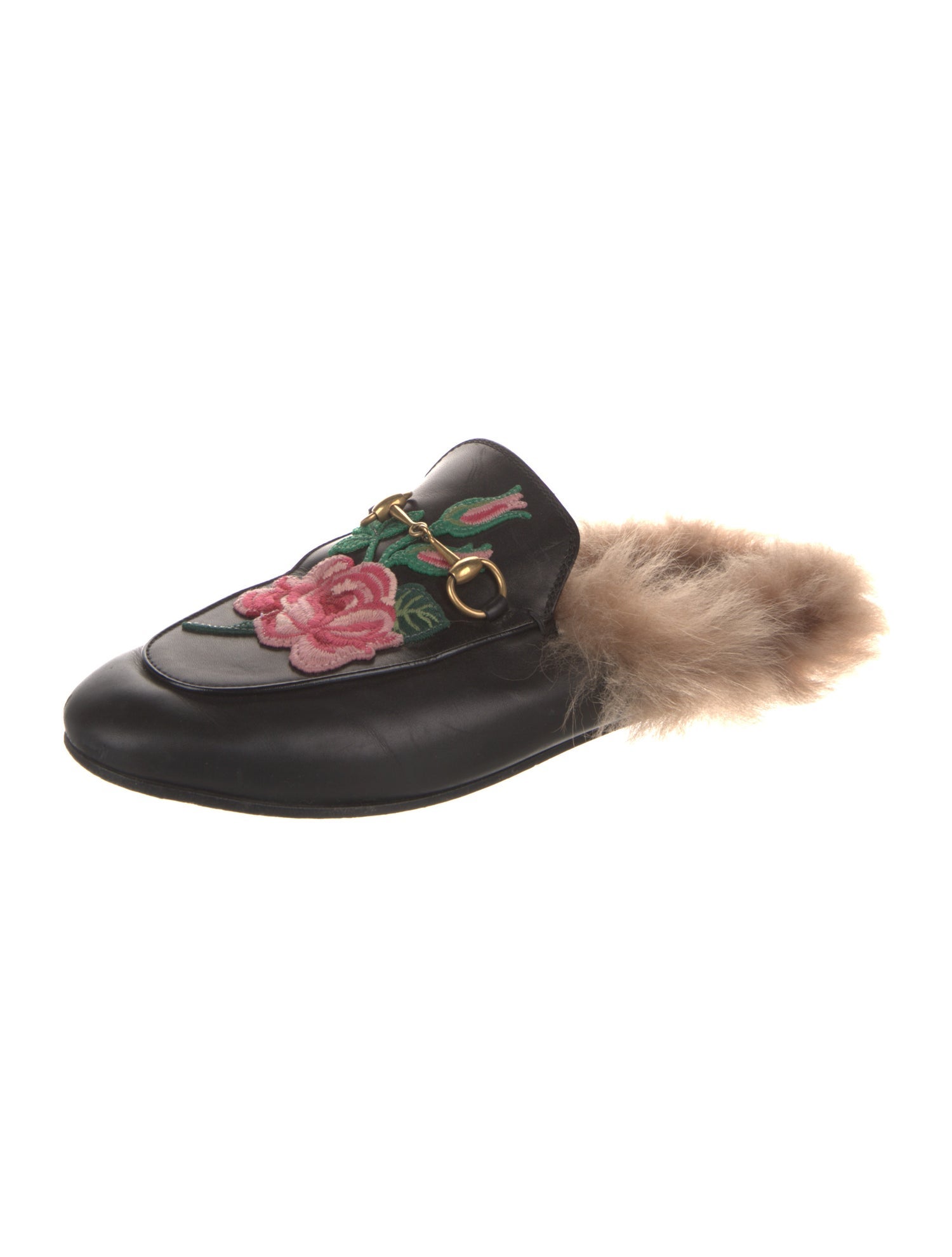 Gucci 1955 Horsebit Accent Leather Mules