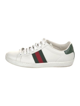 Gucci Leather Colorblock Pattern Sneakers