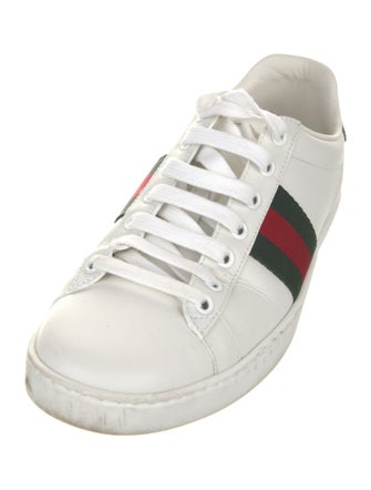 Gucci Leather Colorblock Pattern Sneakers